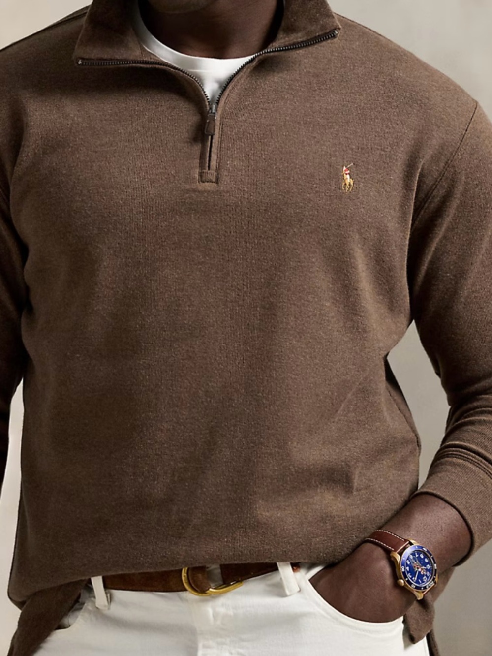 Polo Ralph Lauren Estate Ribbed Quarter-Zip Pullover